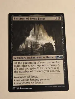 Sanctum of Stone Fangs X1 M21 MTG Core Set 2021 - Image 1
