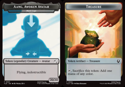 1x (TLE) Aang, Awoken Avatar (Marit Lage) (1) // Treasure (22) Token - Foil MTG - Image 1