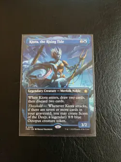 MTG - FDN - Kiora, the Rising Tide (Borderless) Near Mint #309 - Image 1