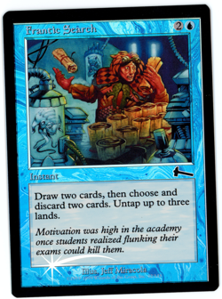 Frantic Search - MTG (NM Quality FOIL) - Urza's Legacy - See scans!! - Image 1