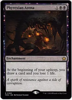 MTG Foundations Phyrexian Arena (Rare) - Image 1