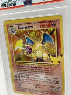 2021 Pokemon Celebrations Charizard #4 HOLO Classic Collection - PSA 9 - Image 3