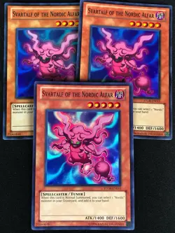 YUGIOH SVARTALF OF THE NORDIC ALFAR STOR-EN015 SUPER X3 (NM) - Image 1