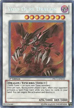 Yugioh! MP Void Ogre Dragon - PRC1-EN021 - Secret Rare - 1st Edition Moderately - Image 1
