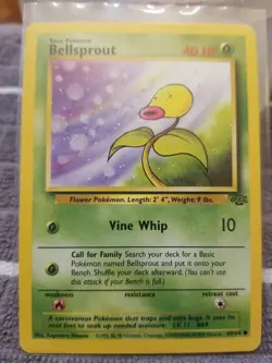 Bellsprout 49/64 Jungle Unlimited WOTC Pokemon Card Near Mint - Mint - Image 1