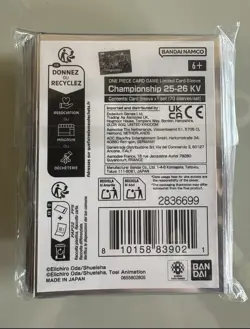 ONE PIECE CARD GAME limited card sleeves Championship 25-26 KV (70) - Image 3
