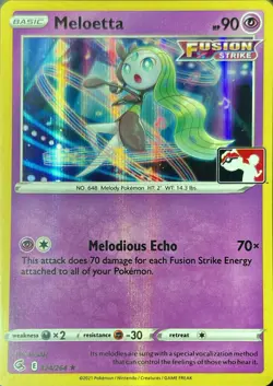 Meloetta Rare Prize Pack Series Cards 124/264 NM - Image 1