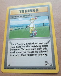 Pokemon Breeder - 105/130 - Rare Non-Holo WOTC TCG-Base Set 2 Pokemon Card - Image 5