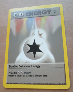 Double Colorless Energy - 124/130 - Uncommon WOTC TCG-Base Set 2 Pokemon Card - Image 4