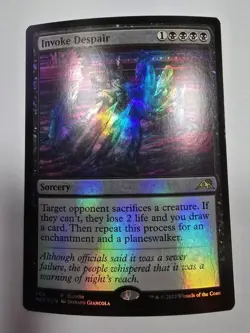 Invoke Despair (506) FOIL Promo Kamigawa Neon Dynasty MTG Magic Cards - Image 1