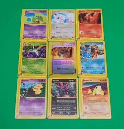 Pokemon TCG Lot of 9 E-Reader Series Cards Aquapolis,Skyridge 1 Holo 2 Rares - Image 1