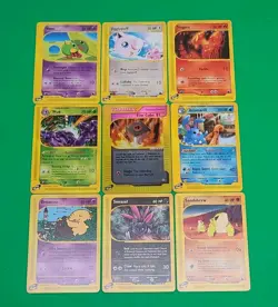 Pokemon TCG Lot of 9 E-Reader Series Cards Aquapolis,Skyridge 1 Holo 2 Rares - Image 2