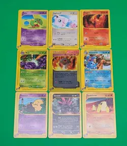 Pokemon TCG Lot of 9 E-Reader Series Cards Aquapolis,Skyridge 1 Holo 2 Rares - Image 4