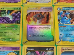 Pokemon TCG Lot of 9 E-Reader Series Cards Aquapolis,Skyridge 1 Holo 2 Rares - Image 5