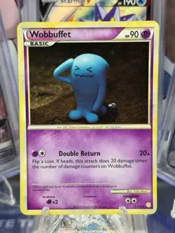 Wobbuffet Holo 13/123 HeartGold SoulSilver Base Set Pokemon Card 2010 TCG - Image 1