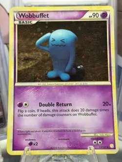 Wobbuffet Holo 13/123 HeartGold SoulSilver Base Set Pokemon Card 2010 TCG - Image 2