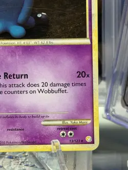 Wobbuffet Holo 13/123 HeartGold SoulSilver Base Set Pokemon Card 2010 TCG - Image 5