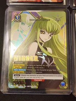 Union Arena Winner Foil Cards TCG 1st Anniversary Stamped Dorothy, C.C, Asuna - Image 4