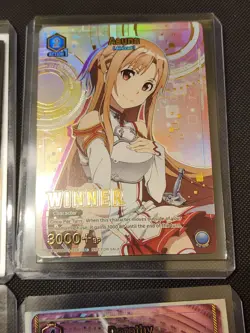 Union Arena Winner Foil Cards TCG 1st Anniversary Stamped Dorothy, C.C, Asuna - Image 5