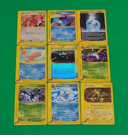 Pokemon TCG X9 E-Reader Series Cards 1 Holo 2 Rares Aquapolis Expediti Skyridge - Image 4