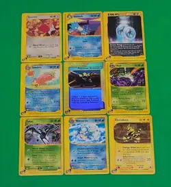 Pokemon TCG X9 E-Reader Series Cards 1 Holo 2 Rares Aquapolis Expediti Skyridge - Image 5