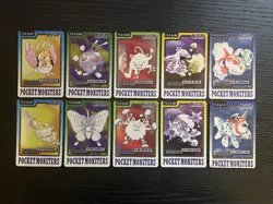 Pokemon Carddass 1997 Lot Set of 10 cards BANDAI - Image 1