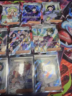 Pokemon TCG Full Art Trainer Lot of 12 Cards from Various SWSH & S&V Sets - Image 3