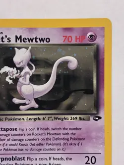 Pokemon TCG Rockets Mewtwo Gym Challenge Holo Card 14/132 1st Edition - Image 5