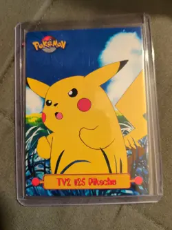 TV2 #25 Pikachu 1999 Pokemon Card Topps TV Animation Edition LP - Image 1