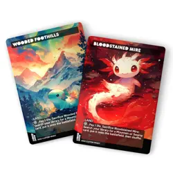 Aurora Axolotl Fetch Lands Bundle - Set of 10 Playtest for Magic Commander - Image 4