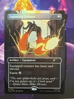 MTG | Lightning Greaves (1992) [Secret Lair Spiderman] ✨FOIL✨ - Image 1