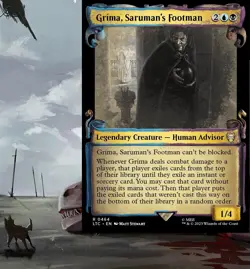 Grima, Saruman's Footman Commander Deck Magic MTG EDH Spellslinger Custom Alt - Image 1