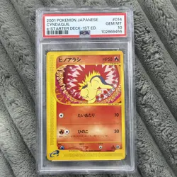 2001 POKEMON EXPEDITION CYNDAQUIL PSA 10 1st Edition - Image 1