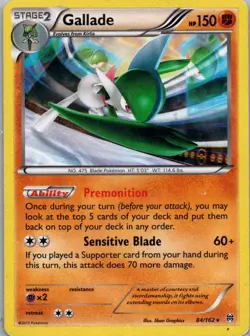 Pokemon TCG Gallade 84/162 BREAKthrough Holo MP - Image 1