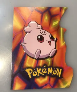 2001 Topps Pokemon Topps Johto League Champions Die Cut Embossed #10 Igglybuff - Image 1