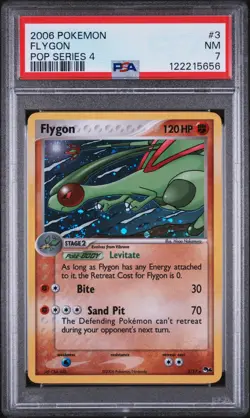 2006 POKEMON POP SER 4 #3 FLYGON PSA 7 - Image 1