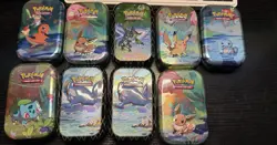 Pokemon Mini Tin LOT - Empty - 9 total - Image 1