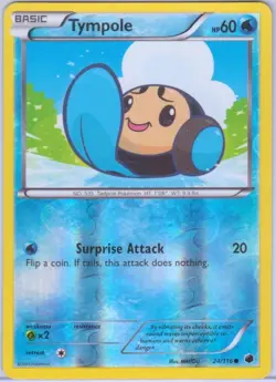 Tympole - 24/116 - Reverse Holo - Black & White 9: Plasma Freeze - Pokemon - Image 1