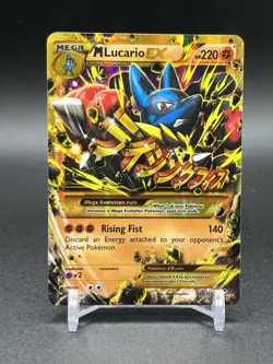 Pokemon M Lucario EX Secret Rare XY Furious Fists 113/111 LP - Image 1