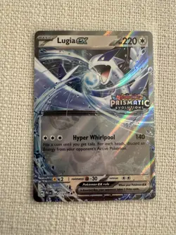Pokemon TCG Lugia ex 82/131 Stamped Prismatic Evolutions Promo NM - Image 1
