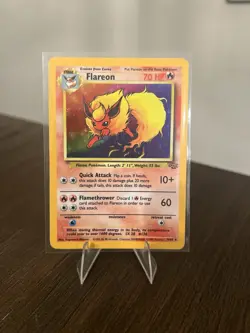 Pokemon TCG Flareon Jungle 3/64 Holo Unlimited Holo Rare - Image 1