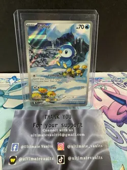 Pokemon TCG: Piplup 098/094 Me02: Phantasmal Flames Holo NM - Image 1