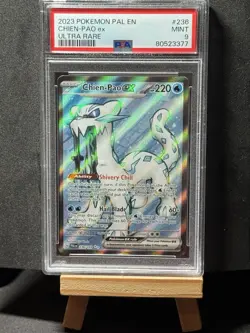 2023 Pokemon Paldea Evolved CHIEN-PAO EX Ultra Rare 236/193 PSA 9 - Image 1