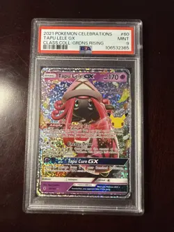 2021 POKEMON CELEBRATIONS CLASSIC COLL #60 TAPU LELE GX PSA 9 - Image 1