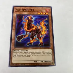 Yugioh Red Sprinter Sdck-en011 the Crimson King 1st Edition Common - Image 1