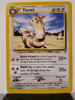 Furret 35/111 - NM - Neo Genesis Pokemon Card - $2 Combined Shipping - Image 1