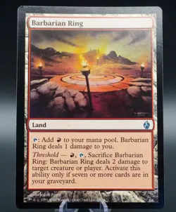 Barbarian Ring Premium Deck Series Fire and Lightning #28 Foil Card LP Magic MTG - Image 1