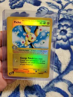 Pokemon Pichu TCG Expedition 22/165 Reverse Holo Holo Rare Card NM/LP - Image 1
