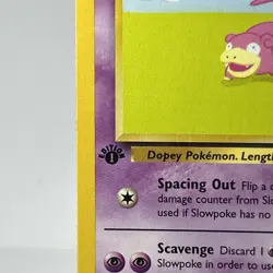 1st Edition Slowpoke 55/62 Fossil Common Non Holo 1999 NM Pokemon Card - Image 2
