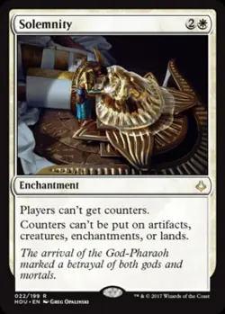 Solemnity -Foil Near Mint MTG Hour of Devastation - Image 1